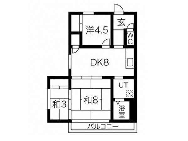 Hankyu Kobe line / Takarazuka line Kanzakigawa station, 3 Bedrooms Bedrooms, ,1 BathroomBathrooms,Apartment,For Rent,Kanzakigawa station,1015
