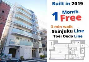 Toei Shinjuku, Toei Oedo & JR Chuo line Morishita station, 1 Bedroom Bedrooms, ,1 BathroomBathrooms,Apartment,Tokyo,Morishita station ,1078